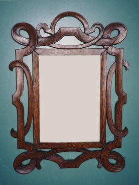 Carved oak frame